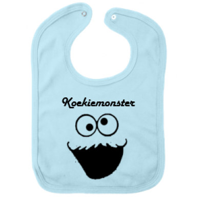Slabbetje druknoopje "Koekiemonster" Slabbetje druknoopje "Koekiemonster"